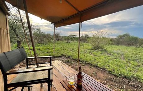 terrace view at the whisper camp
