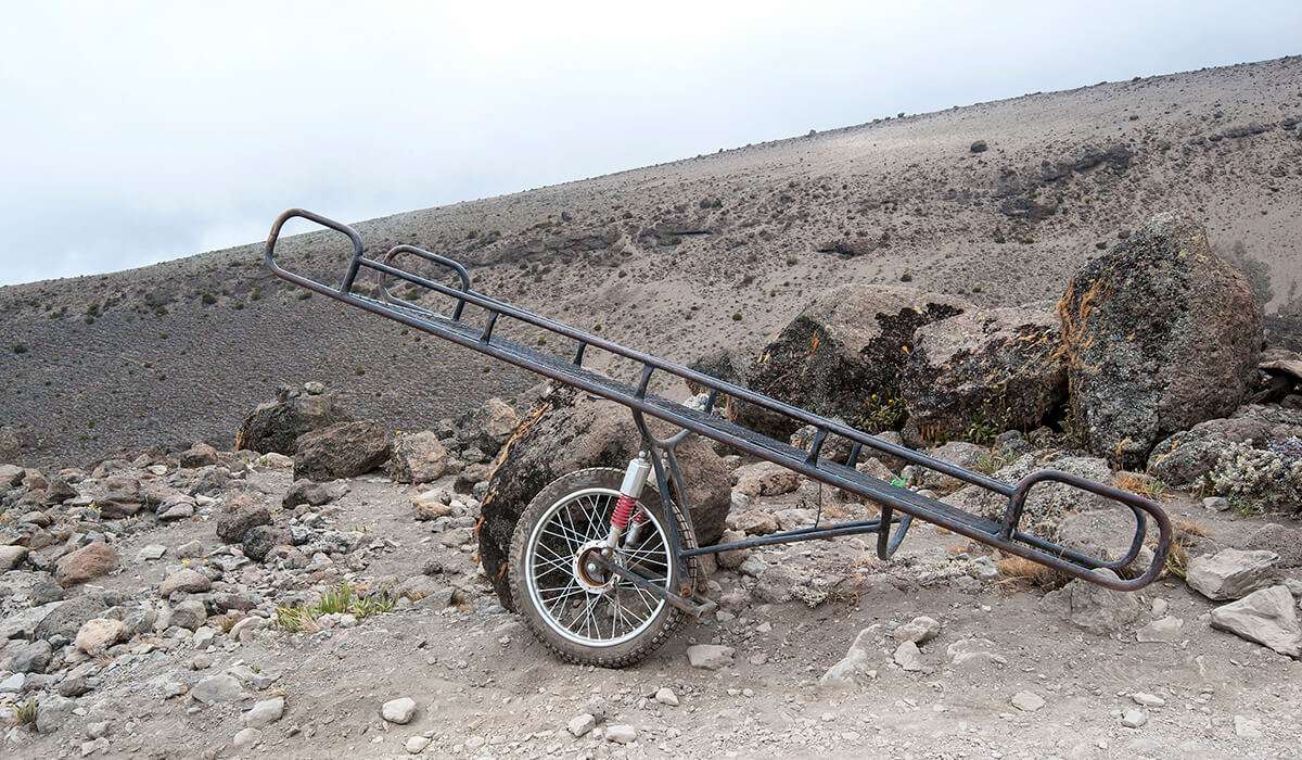strecher on mount kilimanjaro